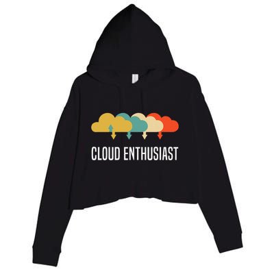 Devops Engineer Cloud Computing Cloud Enthusiast Crop Fleece Hoodie
