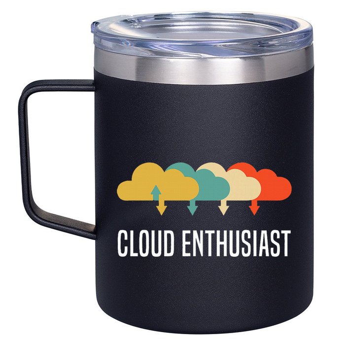 Devops Engineer Cloud Computing Cloud Enthusiast 12oz Stainless Steel Coffee Mug