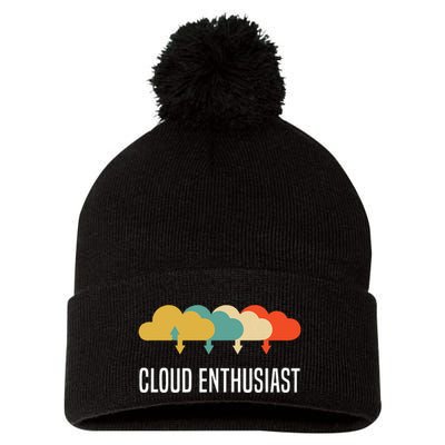 Devops Engineer Cloud Computing Cloud Enthusiast Pom Pom 12in Knit Beanie
