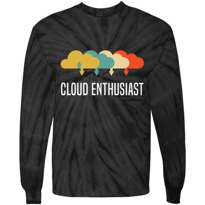 Devops Engineer Cloud Computing Cloud Enthusiast Tie-Dye Long Sleeve Shirt