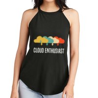 Devops Engineer Cloud Computing Cloud Enthusiast Women's Perfect Tri Rocker Tank