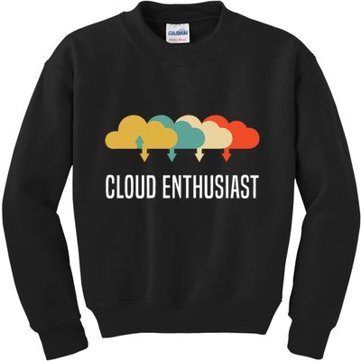 Devops Engineer Cloud Computing Cloud Enthusiast Kids Sweatshirt