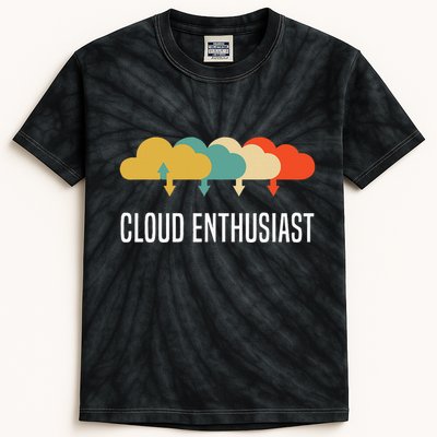 Devops Engineer Cloud Computing Cloud Enthusiast Kids Tie-Dye T-Shirt