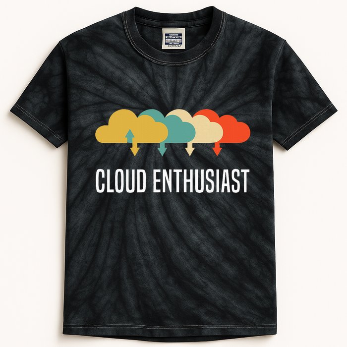 Devops Engineer Cloud Computing Cloud Enthusiast Kids Tie-Dye T-Shirt