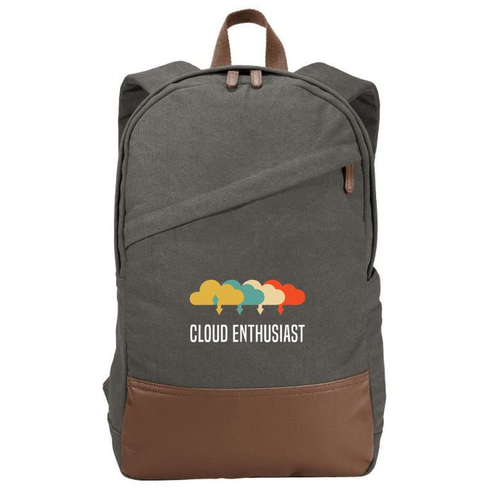 Devops Engineer Cloud Computing Cloud Enthusiast Cotton Canvas Backpack