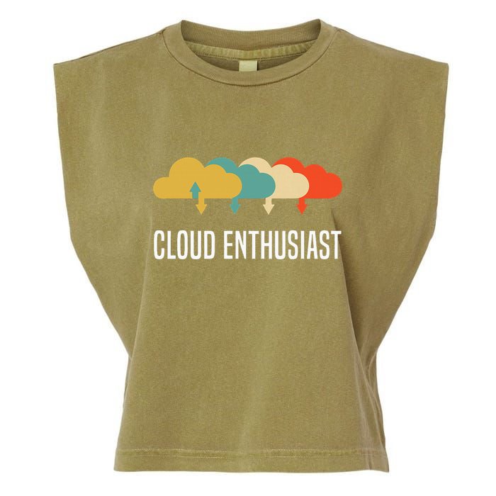 Devops Engineer Cloud Computing Cloud Enthusiast Garment-Dyed Women's Muscle Tee