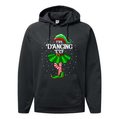 Dancing Elf Christmas Family Matching Women Girl Xmas Dance Performance Fleece Hoodie