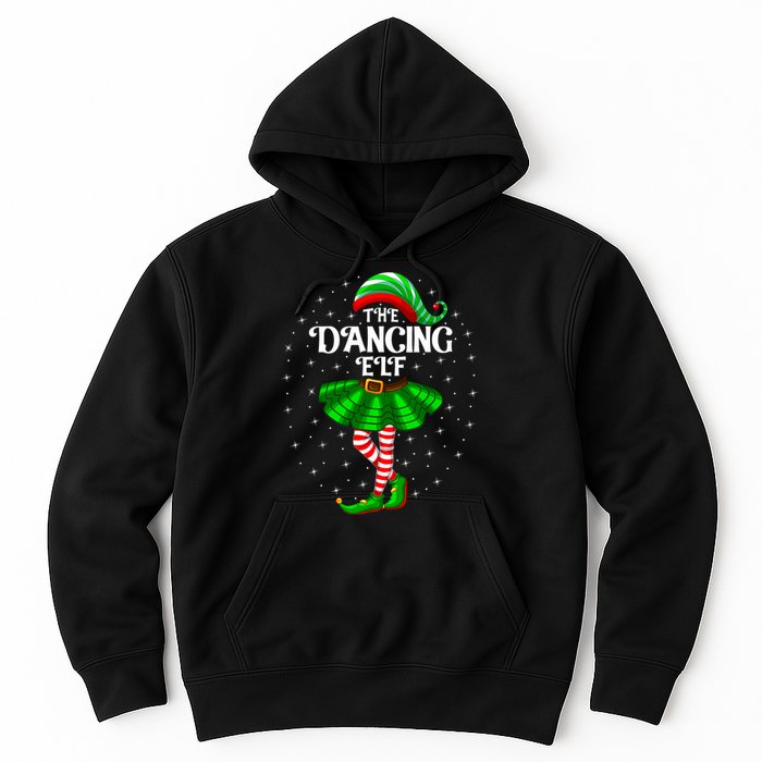 Dancing Elf Christmas Family Matching Women Girl Xmas Dance Hoodie