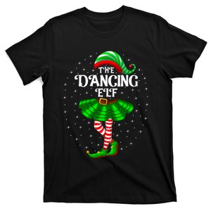 Dancing Elf Christmas Family Matching Women Girl Xmas Dance T-Shirt