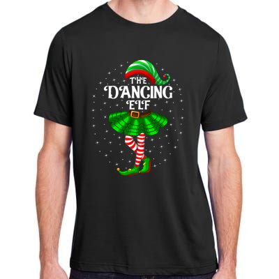 Dancing Elf Christmas Family Matching Women Girl Xmas Dance Adult ChromaSoft Performance T-Shirt