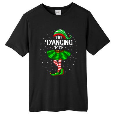 Dancing Elf Christmas Family Matching Women Girl Xmas Dance Tall Fusion ChromaSoft Performance T-Shirt