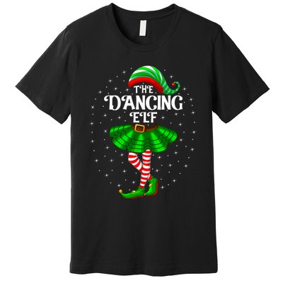 Dancing Elf Christmas Family Matching Women Girl Xmas Dance Premium T-Shirt