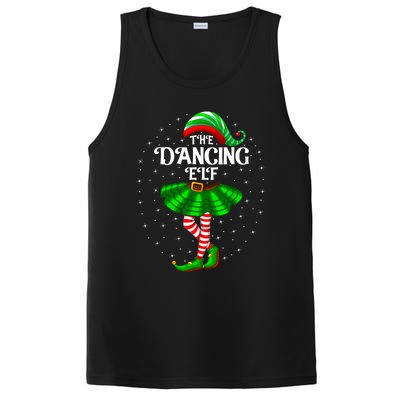 Dancing Elf Christmas Family Matching Women Girl Xmas Dance PosiCharge Competitor Tank