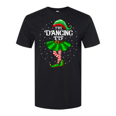 Dancing Elf Christmas Family Matching Women Girl Xmas Dance Softstyle CVC T-Shirt