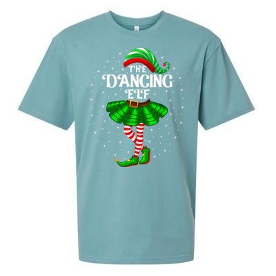 Dancing Elf Christmas Family Matching Women Girl Xmas Dance Sueded Cloud Jersey T-Shirt