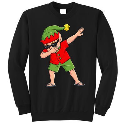 Dabbing Elf Christmas In July Summer Xmas Dab Sweatshirt