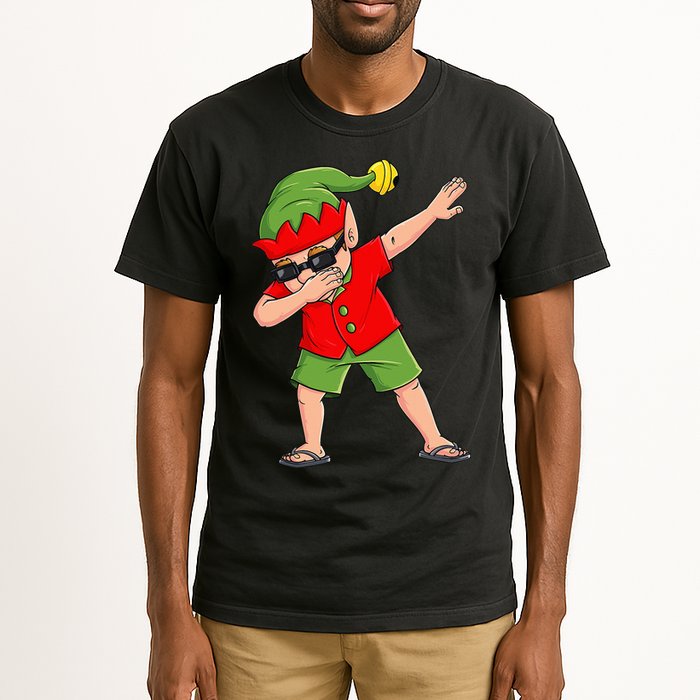 Dabbing Elf Christmas In July Summer Xmas Dab Tall T-Shirt