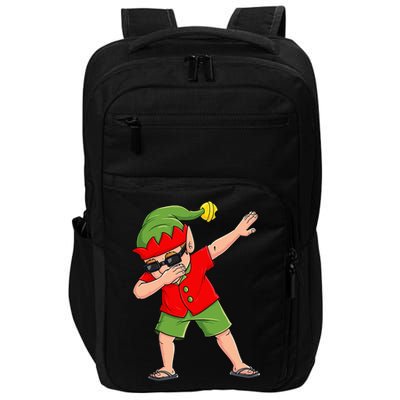 Dabbing Elf Christmas In July Summer Xmas Dab Impact Tech Backpack