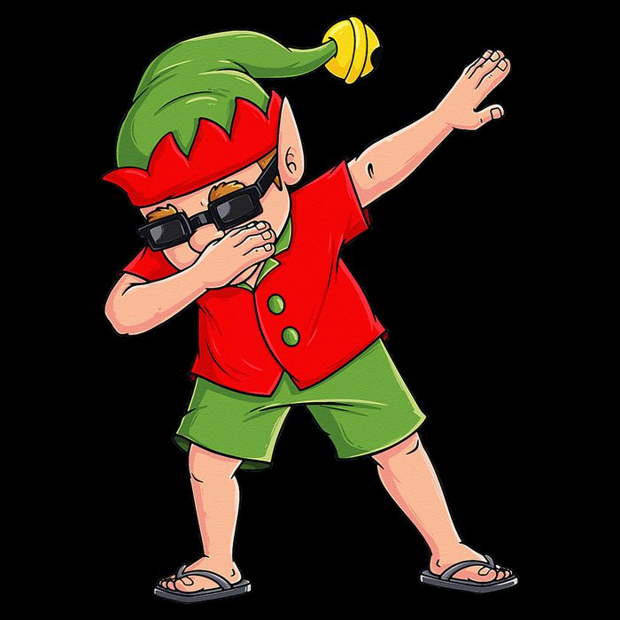 Dabbing Elf Christmas In July Summer Xmas Dab Sustainable Bucket Hat