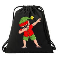Dabbing Elf Christmas In July Summer Xmas Dab Drawstring Bag
