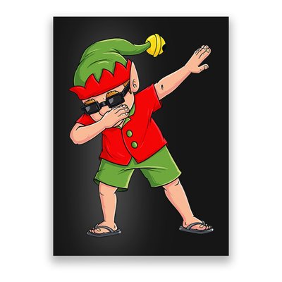 Dabbing Elf Christmas In July Summer Xmas Dab Poster