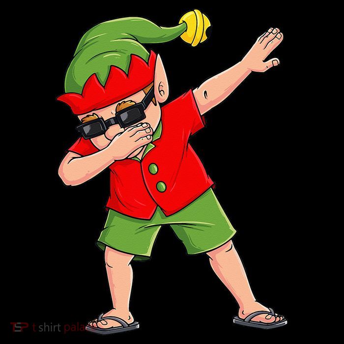 Dabbing Elf Christmas In July Summer Xmas Dab Poster