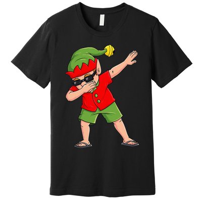 Dabbing Elf Christmas In July Summer Xmas Dab Premium T-Shirt