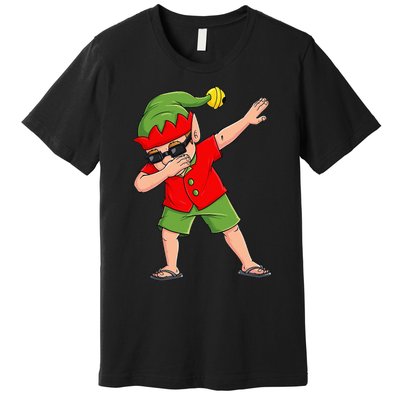 Dabbing Elf Christmas In July Summer Xmas Dab Premium T-Shirt