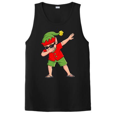 Dabbing Elf Christmas In July Summer Xmas Dab PosiCharge Competitor Tank