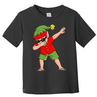Dabbing Elf Christmas In July Summer Xmas Dab Toddler T-Shirt