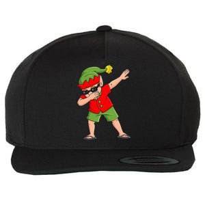 Dabbing Elf Christmas In July Summer Xmas Dab Wool Snapback Cap