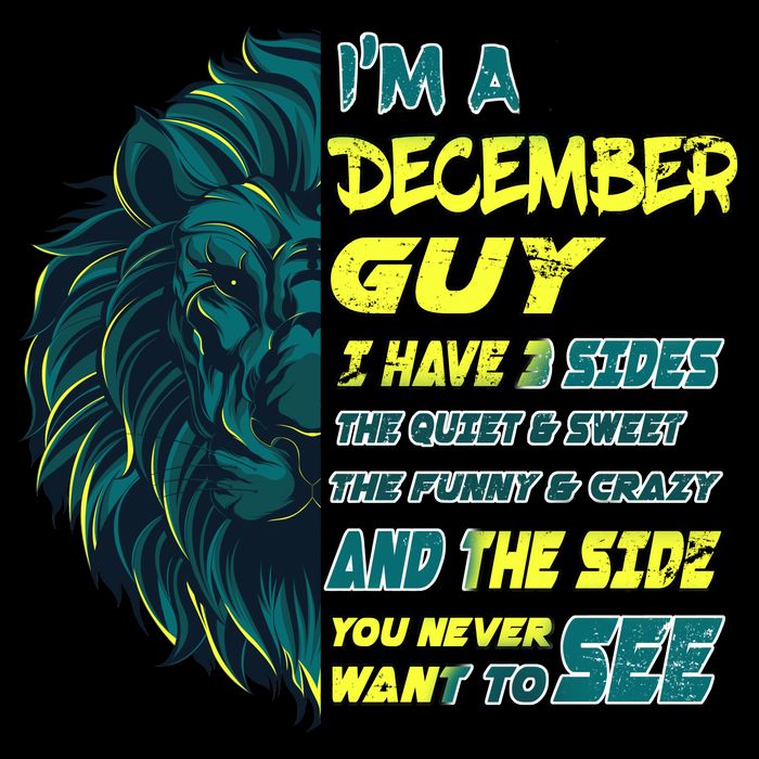 December Birthday Guy Has 3 Sides Sweet Funny Crazy  Impact Tech Backpack
