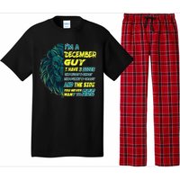 December Birthday Guy Has 3 Sides Sweet Funny Crazy  Pajama Set