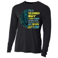 December Birthday Guy Has 3 Sides Sweet Funny Crazy  Cooling Performance Long Sleeve Crew