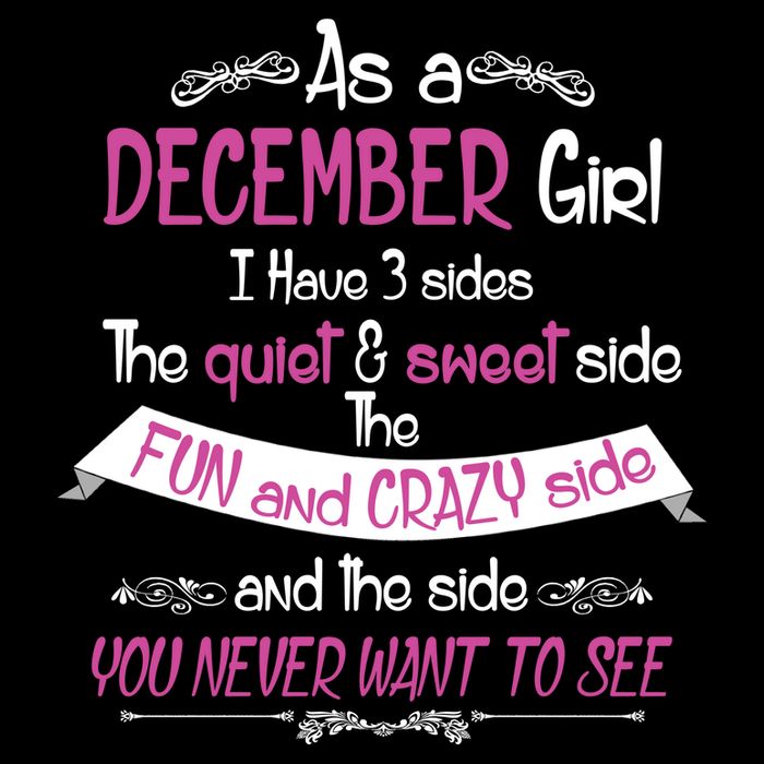 December Girl Sweet But Crazy Funny Birthday Flatbill Hat