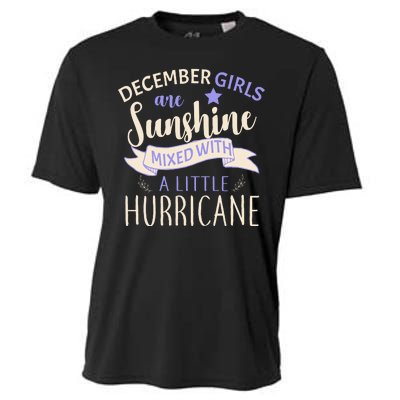 December Girls Are Sunshine Mixed With Hurricane Cooling Performance Crew T-Shirt