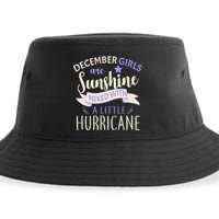 December Girls Are Sunshine Mixed With Hurricane Sustainable Bucket Hat