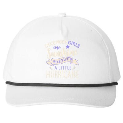 December Girls Are Sunshine Mixed With Hurricane Snapback Five-Panel Rope Hat