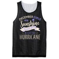 December Girls Are Sunshine Mixed With Hurricane Mesh Reversible Basketball Jersey Tank