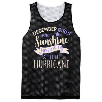 December Girls Are Sunshine Mixed With Hurricane Mesh Reversible Basketball Jersey Tank