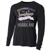 December Girls Are Sunshine Mixed With Hurricane Cooling Performance Long Sleeve Crew