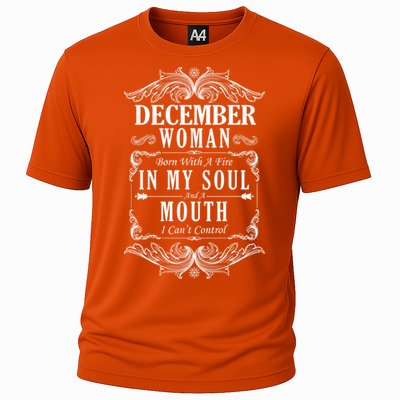 December Woman Funny Birthday Cooling Performance Crew T-Shirt