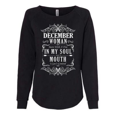 December Woman Funny Birthday Womens California Wash Sweatshirt