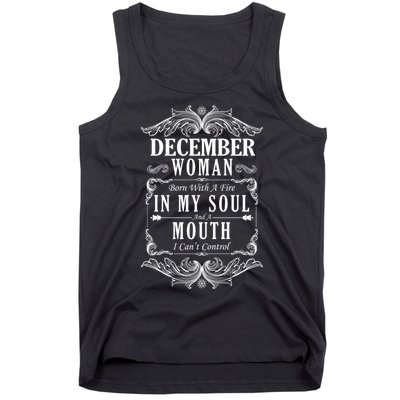 December Woman Funny Birthday Tank Top
