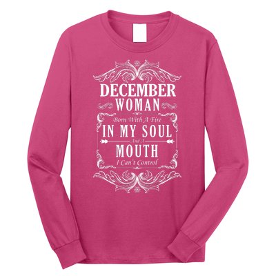 December Woman Funny Birthday Long Sleeve Shirt