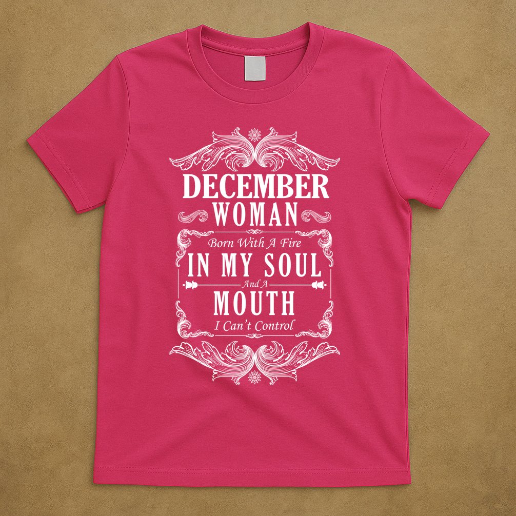 December Woman Funny Birthday T-Shirt