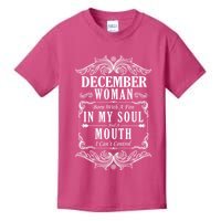 December Woman Funny Birthday Kids T-Shirt