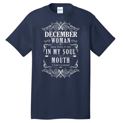 December Woman Funny Birthday Tall T-Shirt