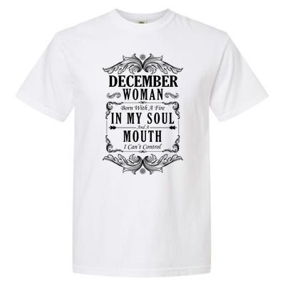 December Woman Funny Birthday Garment-Dyed Heavyweight T-Shirt