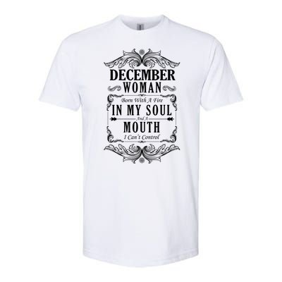 December Woman Funny Birthday Softstyle CVC T-Shirt